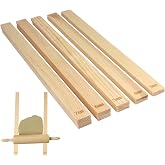 10Pcs Roller Thickness Poles, Guides for Clay Thickness | 5 Sizes Guide Wooden Roller Guides, Ceramic Tools for Thickness Too