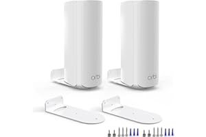 TIUIHU TUIHU - Supporto da parete per NETGEAR Orbi WiFi 7 Mesh Networking System 770/870/970 serie (RBE770/RBE772/RBE773/RBE870/RBE872/RBE873/RBE971S/RBE972S/RBE973S) Orbi WiFi 7 Router in alluminio