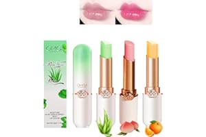 Mrettick 3 Colors Jelly Lipstick, Tinted Lip Gloss Heart Shape Lip Stain, Mirror Hydrating Jelly Love Lipstick, Long Lasting Moisturizing Tinted Lip Balm, Non-sticky (C)