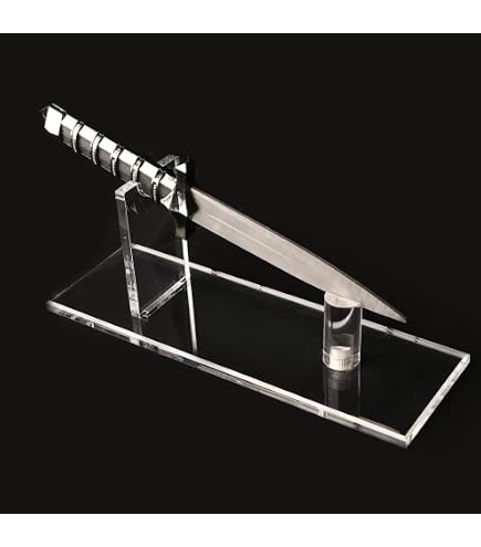 Messerblock Aus Acryl Für Quadratische Hackmesser – Transparent, Platzsparend, Elegant