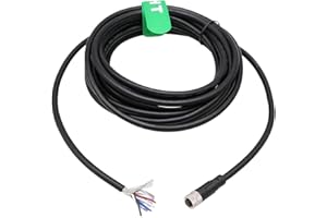 HangTon Cavo sensore attuatore M8 4 pin femmina cavi di volo per Omron Keyence Automazione dispositivo di campo schermato PVC 5m