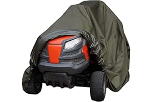 SKYWPOJU Zubehör Aufsitz-Rasenmäher-Abdeckung, 100% wasserdicht Heavy Duty 210D Aufbewahrung für Aufsitz-Rasenmäher-Traktor (Size : L)