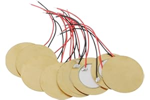 BIlinli 10pcs 35mm Piezo Pickup Piezo Amplificatori Dischi Piezo Elements buzzer Sounder Sensor Trigger Drum Disc+filo di rame Piezo Dischi