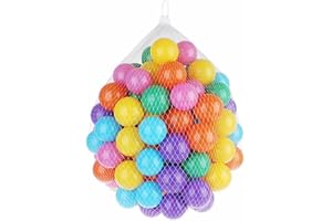Elito Home & Garden Plastic Play Balls For Children Ball Pits Pool Bouncy Castle Multicoloured Ball Pits Bouncy Castles Swimming/Paddling Pools Therapy/Stress Relief Kindergartens & Nurseries