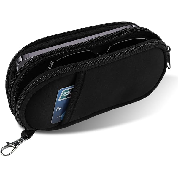 Custodia Portatile Per Occhiali Da Vista Con Cerniera,Custodia Occhiali Da Sole A Quadri,Custodias Occhialis Rigida In EVA Per Occhialis Da Sole Per Uomo E Donna (Carta Polarizzata Panno Lenti - Foto 9