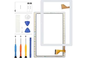 LADYSON Touch Screen Capacitivo da 10,1 Pollici 2,5D per DUODUOGO G10 4G LTE Tablet PC Touch Screen di Riparazione e Parti di Ricambio (Bianco)
