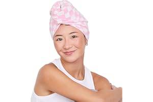 Dock & Bay Turban Hair Towel - For Home & the Beach - Super Absorbent, Quick Dry - Bubblegum Boardwalk