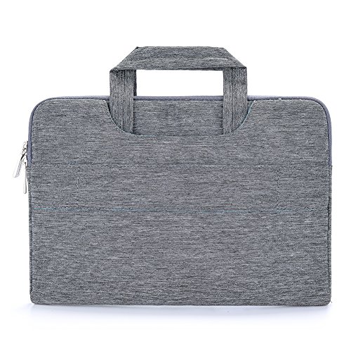 Fall New tragbaren Stoff Computer Laptop Sleeve Notebook Tragetasche mit Griff und Zubehör Tasche Grey 13 13inch - 4