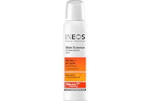 INEOS HYGIENICS INEOS Skin Science - Unbeatable Protection Against Odour + Sweat. All Day + All Night. Aerosol Antiperspirant Deodorant Mandarin + Sandalwood - Plant Based Essential Oils 200ml