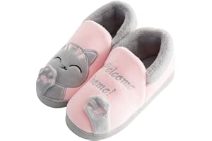 Vorgelen Hiver Pantoufles Femme Homme en Mousse Mémoire Confort Peluche Coton Chaussons Maison Intérieur Mignon Slippers Anti-dérapant Chaud Souple House Chaussures pour Indoor Outdoor