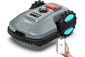 YARDCARE E400 Robot Tagliaerba con Controllo Tramite App,Fino a 400 m²,Robot Rasaerba con Sensore Pioggia, Sistema IPX5, Funzione Di Ricarica Automatica, Larghezza Di Taglio 18 cm