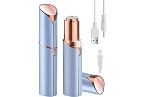 KAYZON Lady Shaver for Women, Facial Hair Remover, Facial Hair Remover for Women, USB Rechargeable Facial Epilator, Hair Removal Device for Peach Fuzz/Facial Hair/Lip/Chin Travel Size