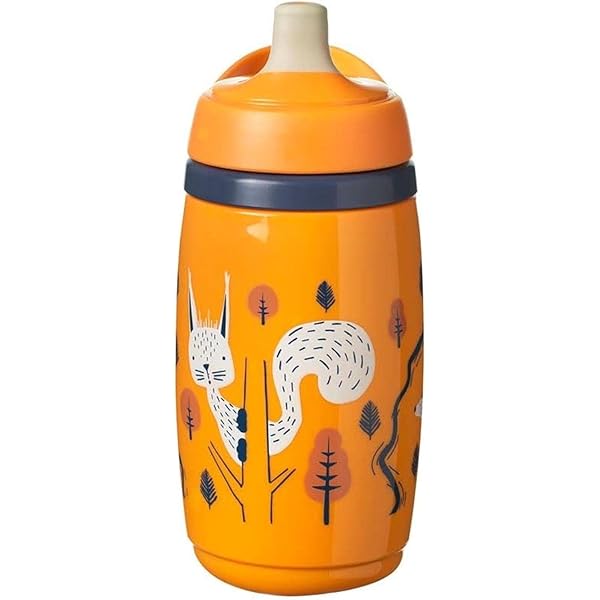 Tommee Tippee 18m Superstar 500ml Flip Top Water Bottle Orange - Chez