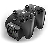 NiTHO Caricatore per Xbox con 2 Pacchi Batteria Ricaricabili per Xbox One/Xbox Series X/S Controller, Base di Ricarica Compat