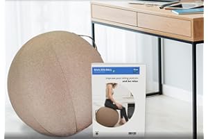 RIVA OFFICE SUPPLIES Silla de Bola Pilates y Yoga para Oficina Riva Office Zen Ball 65 cm Marrón