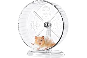 FENGCHUANG hamsterhjul tyst hamster hjul Ø 24 cm | Halkfria hjul hamster hjul springcykel hamster justerbar stående hamster h