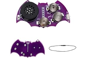 BTFO Grillo Rumoroso, Macchina per Rumori Fastidiosi a Forma di Pipistrello con 16 Suoni Piccoli Oggetti Rumorosi Nascosti per Adulti Forniture per Feste di Halloween (Viola)