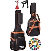 Midex CS-89 Soft Case Klasik Gitar &Ccedil;antası, Gigbag, Kalın, Siyah, Turuncu Aksesuar