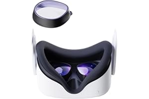 Lens Insert Compatible con Meta/Oculus Quest 2, Stouchi VR Glasses Compatible con Meta Quest 2, Cristal Clear Fácil de Instalar (Una Lente,SP.H:-6.00)