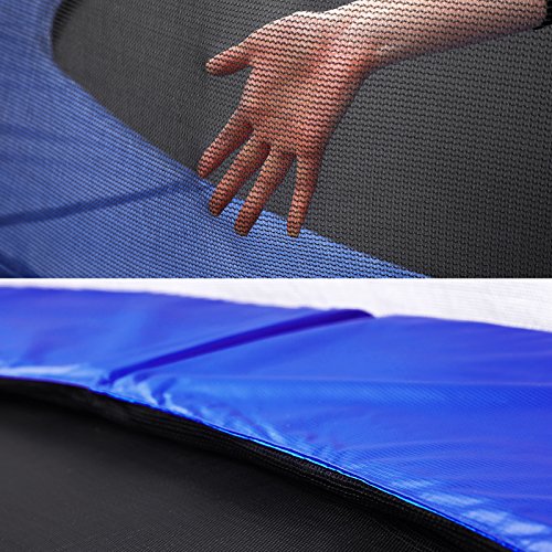 Songmics Trampolin Ø 244 305 366 cm Komplettset inklusive Leiter Sprungmatte Randabdeckung Sicherheitsnetz gepolsterten Netzpfosten - 4