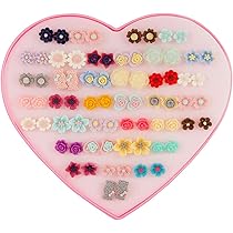 Buy HONEY ACCESSORIES-36 Pairs Lovely Mini Earing Cute Snowflakes