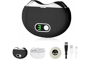 NNOUONN Electric Nail Clipper for Toenails Fingernail, 3-Speed Automatic Nail Grinder Trimmer for Baby, Kids, Adults, Seniors, Rechargeable Cutting Electric Nail Cutter with Nail Scraps Storage (Black)