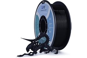 ZIRO PLA Filament 1.75mm, 3D Drucker Filament PLA Basic Color Series 1.75mm 1kg (2.2lbs), Maßgenauigkeit +/- 0.03mm, Schwarz
