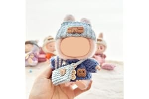 VIECHOES LBB Puppen Kleidung,Mini Kuscheltier Kleidung,Kleidung, Hüte, Accessoires,für 17 cm große LBB Puppe (Blue)