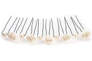 ‎FLEXISTORE 10tlg. Braut - Haarschmuck Set - Brauthaarschmuck | Set-2-S - Beige