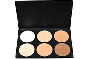 FantasyDay Professionelle 6 Farben Gesicht Puder Concealer Abdeckcreme Camouflage Palette Cover Abdeck Makeup #1 - Ideal für Sowohl den Professionellen als auch Persönlichen Gebrauch