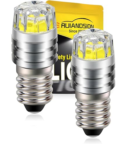Ruiandsion E10 LED zaklamp gloeilampen 6V miniatuur schroef Ruiandsion E10 LED zaklamp gloeilampen 6V miniatuur schroef