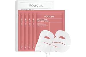 OFUN Maschera viso da donna coreano Sheet Mask | Overnigh Maschera viso per la notte, maschere per il viso lenitive, idratante, trattamento per la casa, 30 g x5ea
