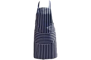 Discounted Cleaning Supplies Chefs Apron Professional Quality Butchers Kitchen Cooks Restaurant Bistro BBQ School College Double POCKETS 100% Cotton with Polyester Straps
