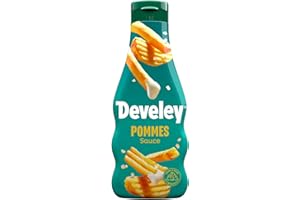 ‎DEVELEY Develey – Pommes Sauce – 1 x 250ml – Cremig & Vegan – 45% weniger Fett