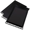Switory Medium Parcel Bags Plastic Mailing Bags 12x16In (30.5x39.5cm) 100pc Black Postal Bags for Clothes Shipping Bags Package Bags for Posting Clothes Posting Bags Postage Bag