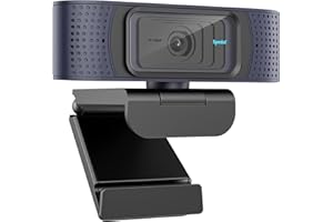 SPEDAL Webcam Autofocus avec Cache, Caméra Web HD 1080P USB avec Double Microphones pour Live Streaming PC Skype Xbox Facebook et Youtube Webcam Streaming USB pour Mac Windows Plug and Play