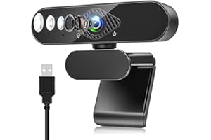 Dancial USB Webcam, 1080P Streaming Webcam with Microphone for PC,MAC, Laptop, Plug and Play Web Camera for Youtube,Skype Video Calling, Studying, Conference