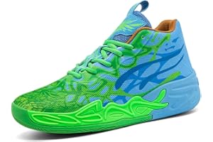 WOWEI Chaussure de Basketball Homme Montantes Baskets et Chaussures de Sport Unisexes Mode Semelle Extérieure en Caoutchouc Antidérapantes Légères Respirantes Sport Sneaker