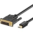 Rankie Mini DisplayPort (Mini DP) to DVI Cable, Thunderbolt Port Compatible, 1080P Full HD, 1.8m, Black