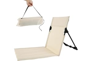 PANDAHUG Folding Beach Chair, Lightweight Camping Chair with Storage Bag, Portable Foldable Garden Chairs Outdoor Sun Lounger Seats, Deck Beach Chairs Mats for Camp Beach Picnic Fishing Barbecues Traveling