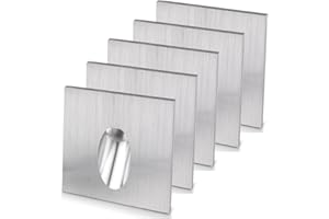 ALLOMN Faretto da incasso a LED, lampada quadrata LED da parete, per scale, corridoi, verande, cantine, lampada da terra, 1 W, CA 100-245 V, Bianco caldo, 5 Pack