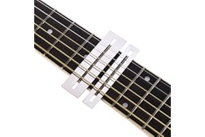 YHIJSR 2 Pezzi Protezione per Tastiera Chitarra, Tastiera Fret Protettore, Tasti Strumento di Livellamento, Levigatura per Tasti per Chitarra in Acciaio Inossidabile