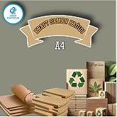 A4 Kraft Fotokopi Kağıdı 50 Adet | Doğal Kahverengi | Yazıcı Uyumlu | &Ccedil;evreci Kağıt