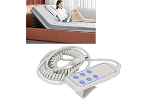 EIMSOAH Contrôleur de Lit à 8 Broches, Contrôleur de Lit de Levage à Distance, Commande Manuelle de Chaise élévatrice électrique en PVC IP66 Résistant à L'usure, pour Barre Pliante