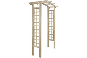 Festnight Pérgola Arco de Madera para Jardín 150 x 50 x 220 cm