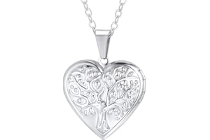 PROSTEEL Collier Femme Médaille Personnalisable Pendentif Coeur Porte Photo Chaîne 55cm Bijoux Tendance en Acier/Plaqué Or Cadeau Optimal pour Fête des Mères St Valentin