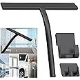 PYLCO SMART Window Squeegee 9inch Multipoupose Hand Wiper Shower Squeegee with Silicone Wiper Blades for Office Home Use-Perfect for Windows, Car Glass, Tiles, and Mirror Stainless Steel, Matte-Black