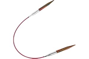 KnitPro 25 cm x 5 mm Bois de Bouleau Symfonie Aiguilles à Tricoter circulaires Fixes Multicolore