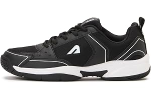 Boldfit Badminton Shoes for Man Lightweight Non Marking Shoes for Badminton Breathable Anti Skid Shoe for Man Shuttle Non Marking Indoor Shoe for Pickleball, Tennis, Padel, Black White - 10