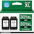 3 Cartouches D'encre 301 XL Noir Et Couleur Compatibles Pour HP Envy 4500 Et Autres Modèles - Non-OEM, Haute Capacité